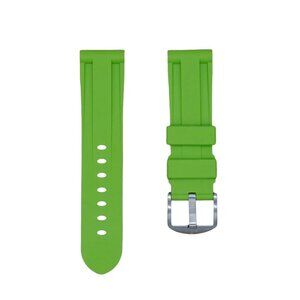 Tempomat 22mm Lime Green Rubber Strap- Breitling,Tudor,Panerai, Tag, Rolex,Seiko
